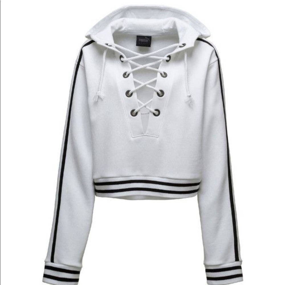 Fenty Puma lace up hoodie
